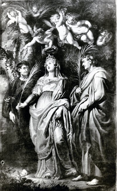 St. Domitilla with SS. Nereus and Achilleus, 1608 by Peter Paul Rubens